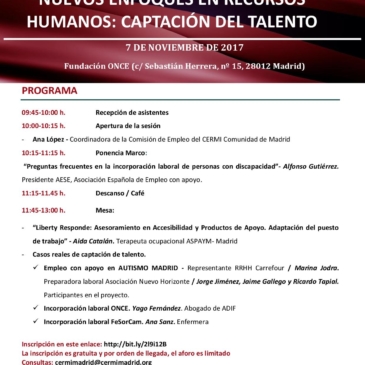 Sesión Formativa de sensibilización sobre «Nuevos Enfoques en Recursos Humanos: Captación del Talento»