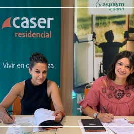 CASER Residencial y ASPAYM Madrid firman un convenio de colaboración.