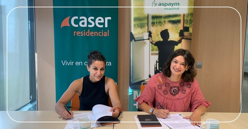 CASER Residencial y ASPAYM Madrid firman un convenio de colaboración.