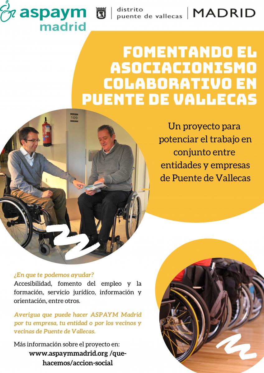 Proyecto fomento del asociacionismo en colaboración con Distrito Puente de Vallecas y Ayuntamiento de Madrid