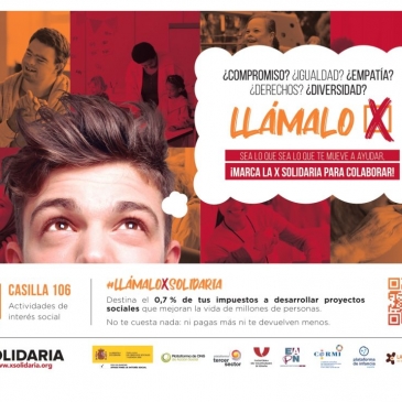 ‘Llámalo X Solidaria’, la campaña de la renta 2023 para marcar la casilla 106 de fines sociales